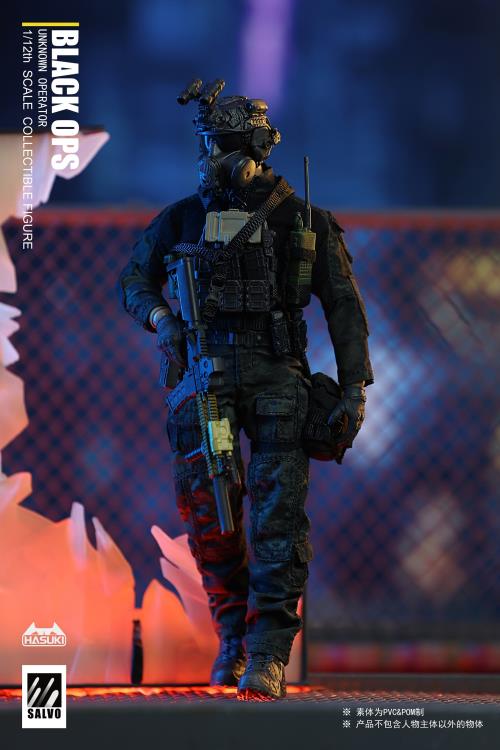 開封品HASUKI SALVOシリーズ BLACK OPS 1/12フィギュア Black Ops Salvo Series Unknown Operator 1/12 Scale Figure