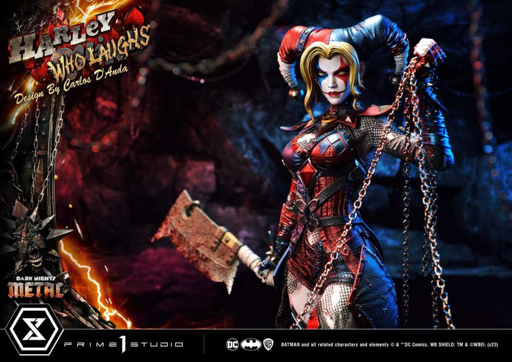 Dark Nights: Metal Museum Masterline Harley Who Laughs 1/3 Scale Statue Gallery Image 8