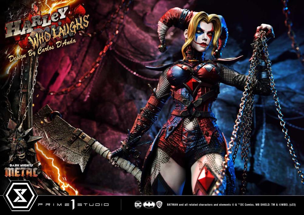 Dark Nights: Metal Museum Masterline Harley Who Laughs 1/3 Scale Statue Gallery Image 7