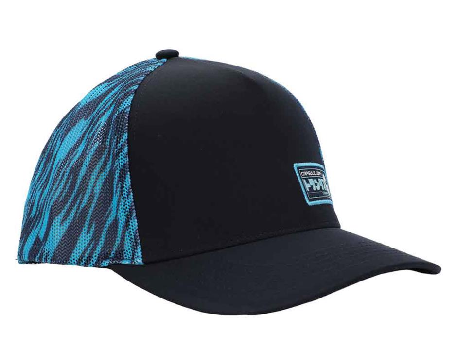 Dragon Ball Z Trunks Katakana Black & Blue Pre-Curved Snapback Hat Gallery Image 3