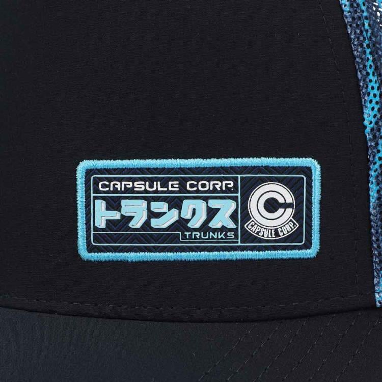 Dragon Ball Z Trunks Katakana Black & Blue Pre-Curved Snapback Hat Gallery Image 6