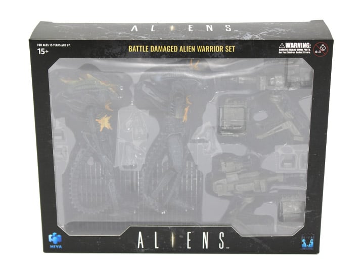 Aliens 35th Anniversary Alien Warriors (Battle Damaged) 1:18 Scale Exclusive Figure Set Gallery Image 1