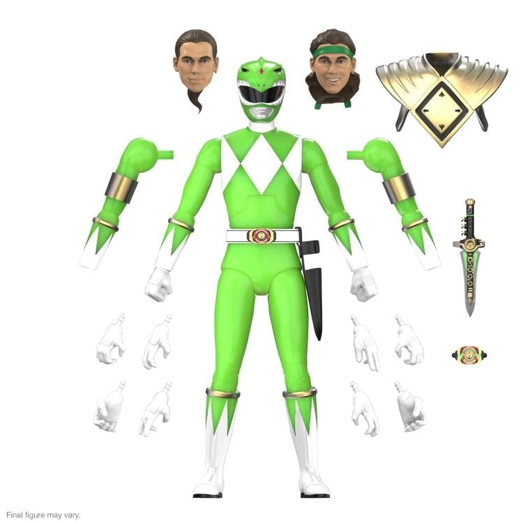 Mighty Morphin Power Rangers ULTIMATES! Green Ranger (Glow) Action Figure Gallery Image 6
