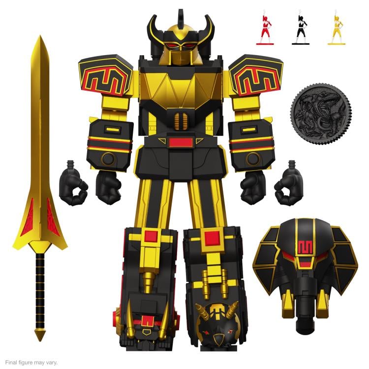 Mighty Morphin Power Rangers ULTIMATES! Megazord (Black & Gold) Action Figure Gallery Image 5