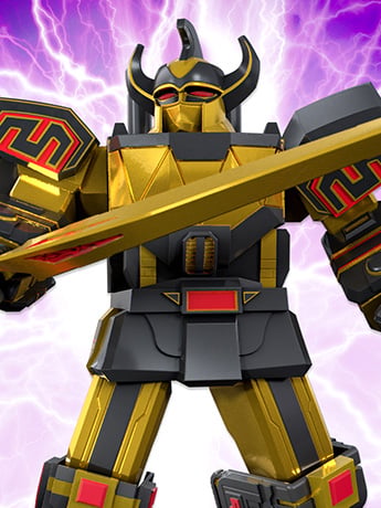 Mighty Morphin Power Rangers ULTIMATES! Megazord (Black & Gold) Action Figure Gallery Image 2