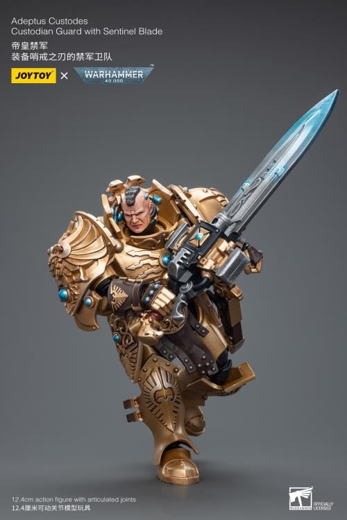 Warhammer 40K Adeptus Custodes Custodian Guard with Sentinel Blade 1/18 Scale Action Figure Gallery Image 7