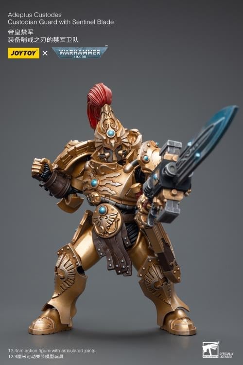 Warhammer 40K Adeptus Custodes Custodian Guard with Sentinel Blade 1/18 Scale Action Figure Gallery Image 11