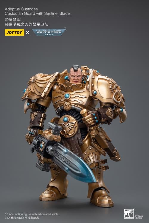 Warhammer 40K Adeptus Custodes Custodian Guard with Sentinel Blade 1/18 Scale Action Figure Gallery Image 5