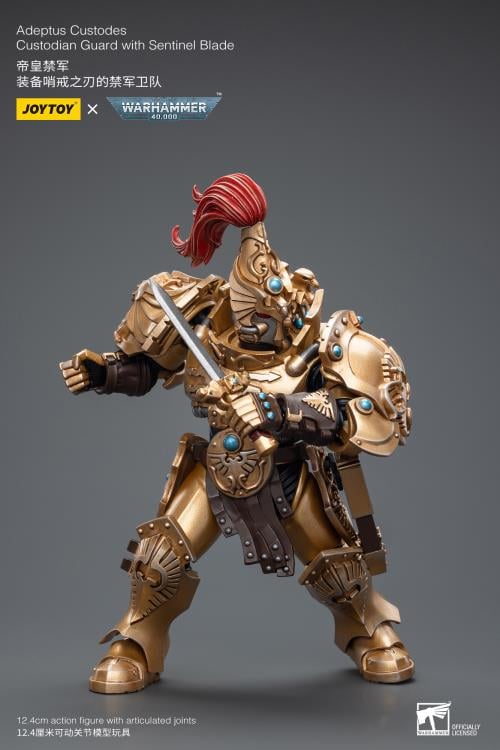 Warhammer 40K Adeptus Custodes Custodian Guard with Sentinel Blade 1/18 Scale Action Figure Gallery Image 10