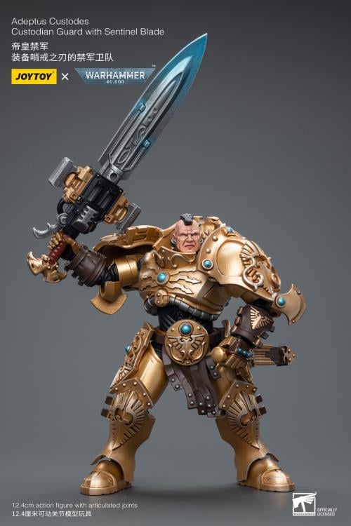 Warhammer 40K Adeptus Custodes Custodian Guard with Sentinel Blade 1/18 Scale Action Figure Gallery Image 6