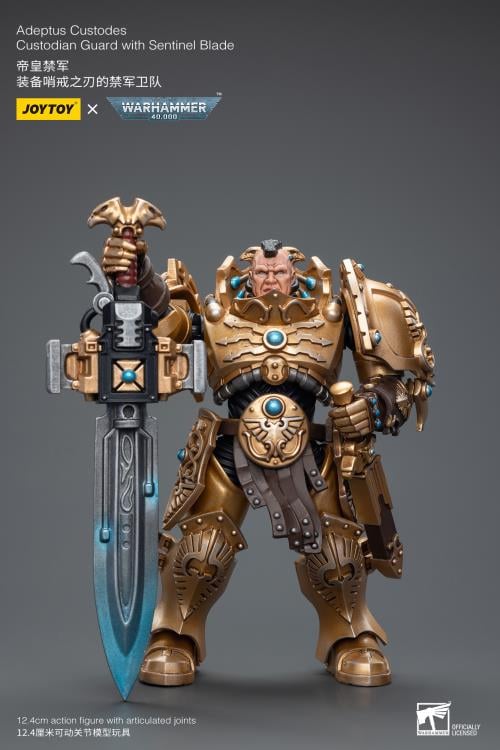 Warhammer 40K Adeptus Custodes Custodian Guard with Sentinel Blade 1/18 Scale Action Figure Gallery Image 3