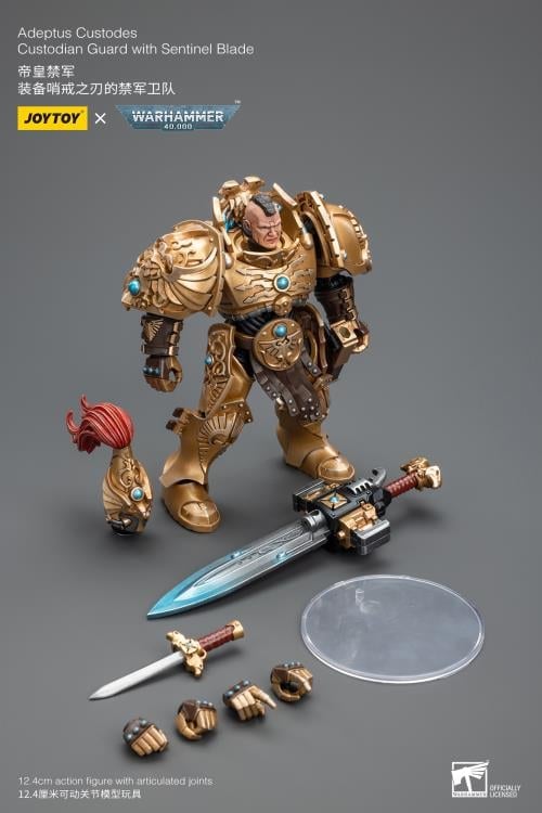Warhammer 40K Adeptus Custodes Custodian Guard with Sentinel Blade 1/18 Scale Action Figure Gallery Image 12