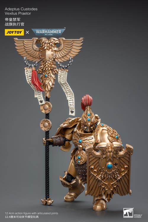 Warhammer 40K Adeptus Custodes Vexilus Praetor 1/18 Scale Action Figure Gallery Image 7