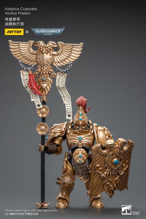 Warhammer 40K Adeptus Custodes Vexilus Praetor 1/18 Scale Action Figure Gallery Image 3