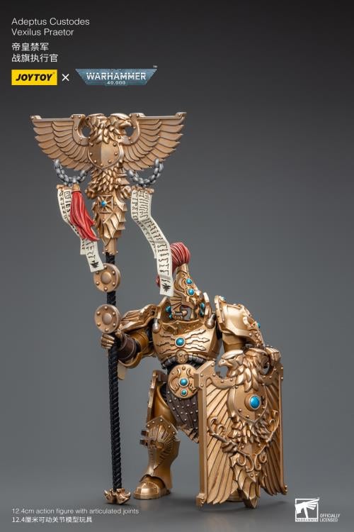 Warhammer 40K Adeptus Custodes Vexilus Praetor 1/18 Scale Action Figure Gallery Image 4