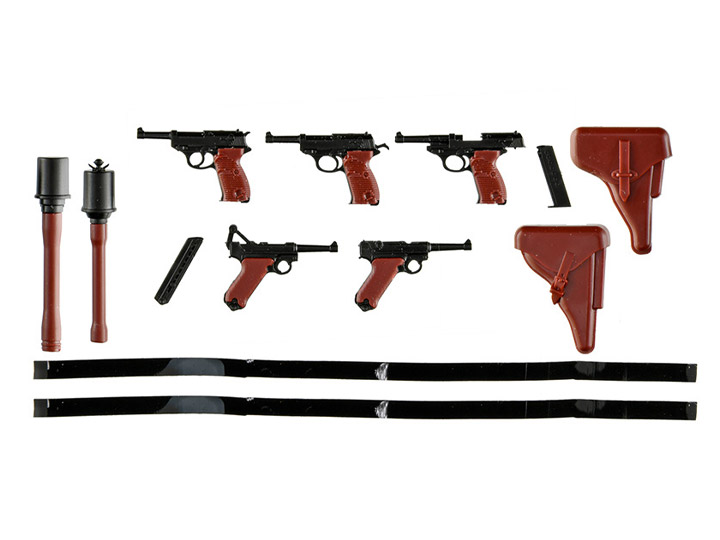 Little Armory LA097 P08 & P38 1/12 Scale Accessory Set Gallery Image 1