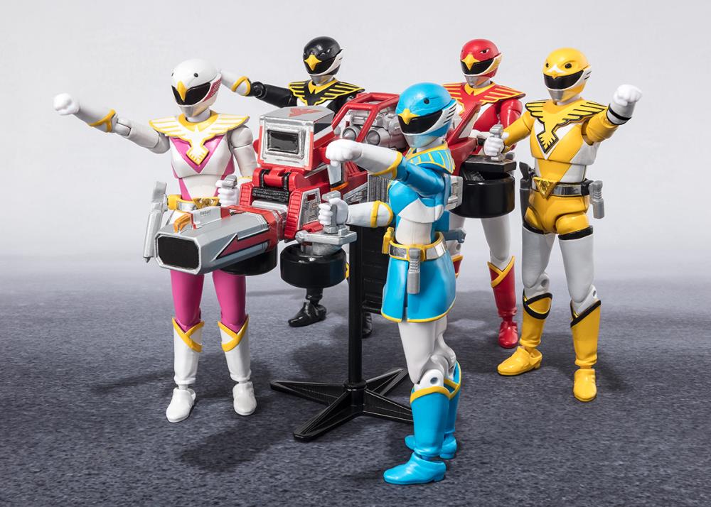 Choujin Sentai Jetman Shodo Super Boxed Set of 5 Figures Gallery Image 5
