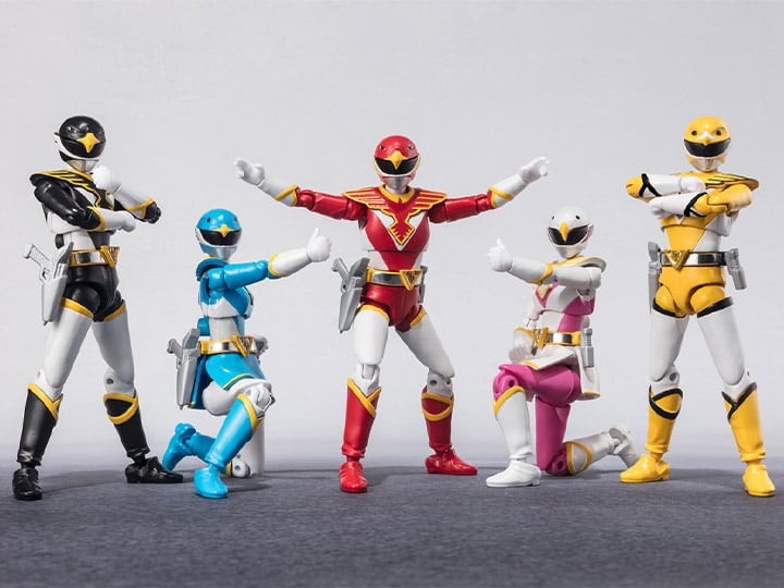 Choujin Sentai Jetman Shodo Super Boxed Set of 5 Figures Gallery Image 1