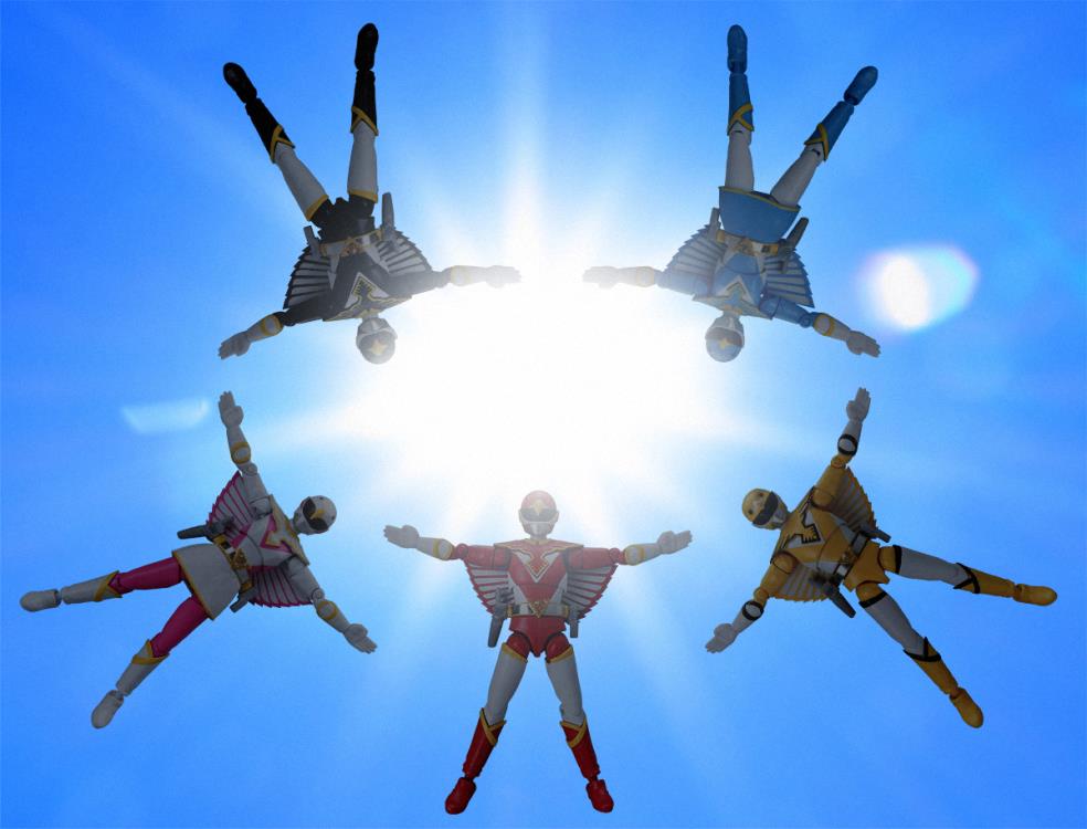 Choujin Sentai Jetman Shodo Super Boxed Set of 5 Figures Gallery Image 6