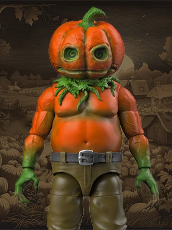 The Bizarre World of Naughty or Nice Halloween Collection Patch Pumpkin BBTS Exclusive Figure Gallery Image 2