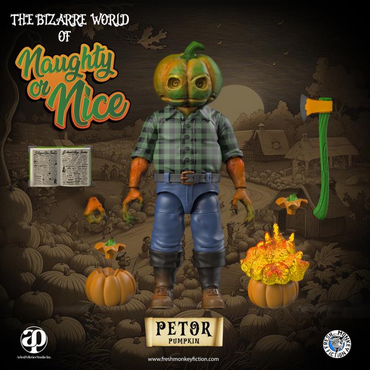 The Bizarre World of Naughty or Nice Halloween Collection Petor Pumpkin BBTS Exclusive Figure Gallery Image 3