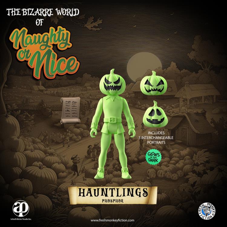 The Bizarre World of Naughty or Nice Halloween Collection Hauntling Phosphor BBTS Exclusive Figure Gallery Image 3