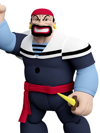 Popeye Power Stars Bluto as Sindbad Retro 5" Figure Gallery Image 2