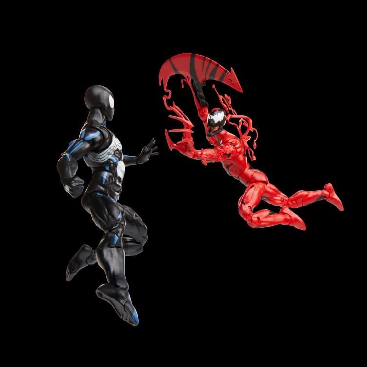 Spider-Man Marvel Legends Spider-Man (Black Suit) & Carnage Exclusive Action Figure Two-Pack Gallery Image 4