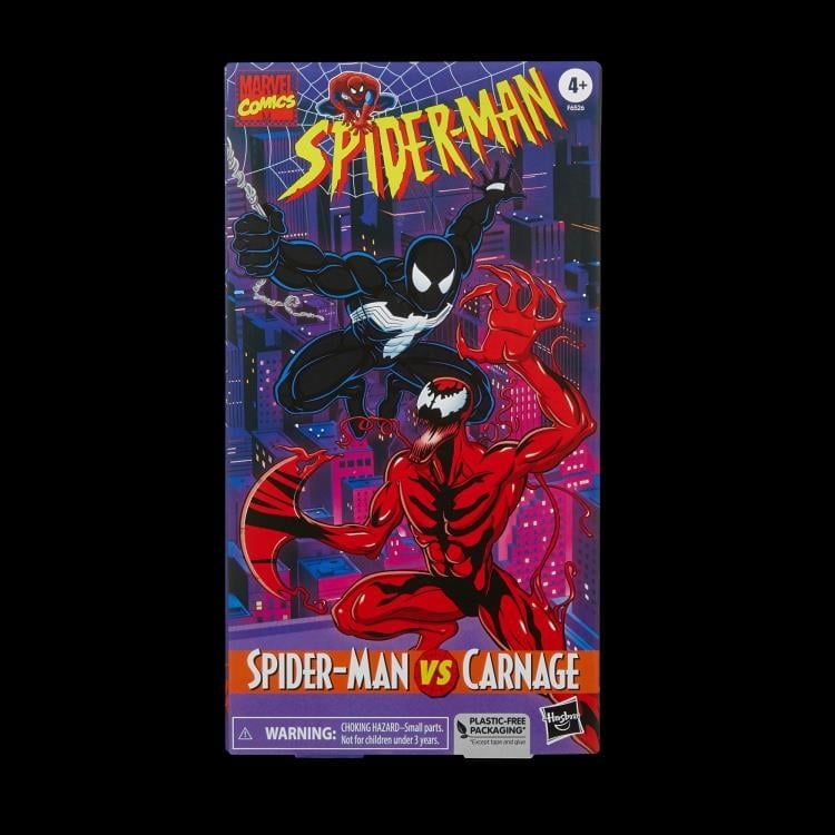 Spider-Man Marvel Legends Spider-Man (Black Suit) & Carnage Exclusive Action Figure Two-Pack Gallery Image 17