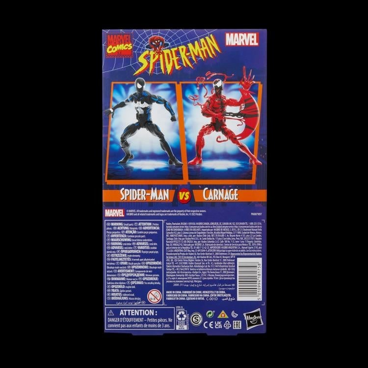Spider-Man Marvel Legends Spider-Man (Black Suit) & Carnage Exclusive Action Figure Two-Pack Gallery Image 18