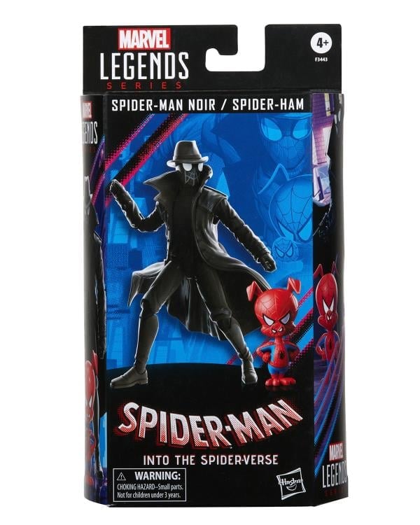 Spider-Man: Into the Spider-Verse Marvel Legends Spider-Man Noir and Spider-Ham Exclusive Action Figure Two-Pack Gallery Image 9