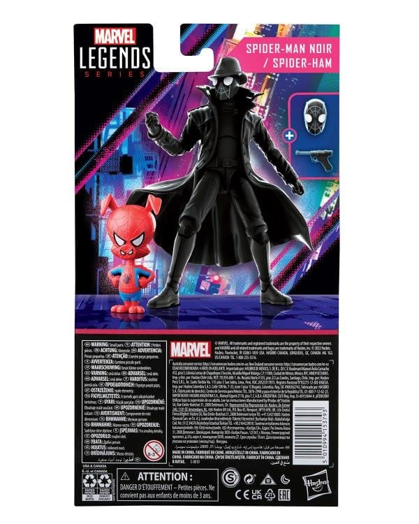 Spider-Man: Into the Spider-Verse Marvel Legends Spider-Man Noir and Spider-Ham Exclusive Action Figure Two-Pack Gallery Image 10