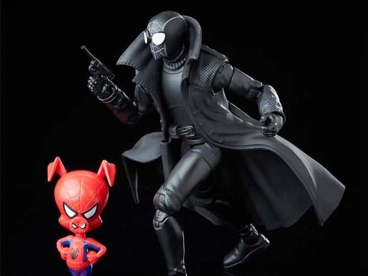 Spider-Man: Into the Spider-Verse Marvel Legends Spider-Man Noir and Spider-Ham Exclusive Action Figure Two-Pack Gallery Image 1