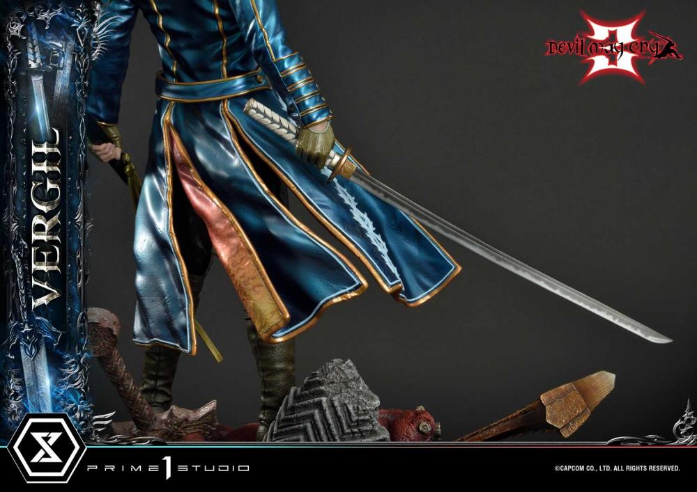 Devil May Cry 3 Ultimate Premium Masterline Vergil Deluxe 1/4 Scale Limited Edition Statue (With Bonus) Gallery Image 30