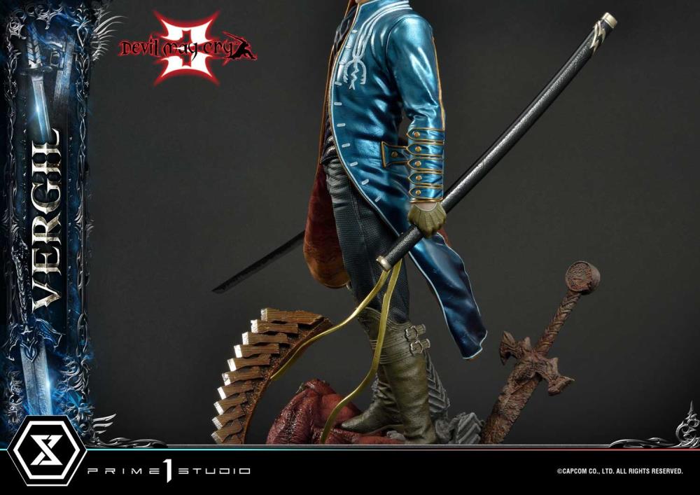 Devil May Cry 3 Ultimate Premium Masterline Vergil Deluxe 1/4 Scale Limited Edition Statue (With Bonus) Gallery Image 29