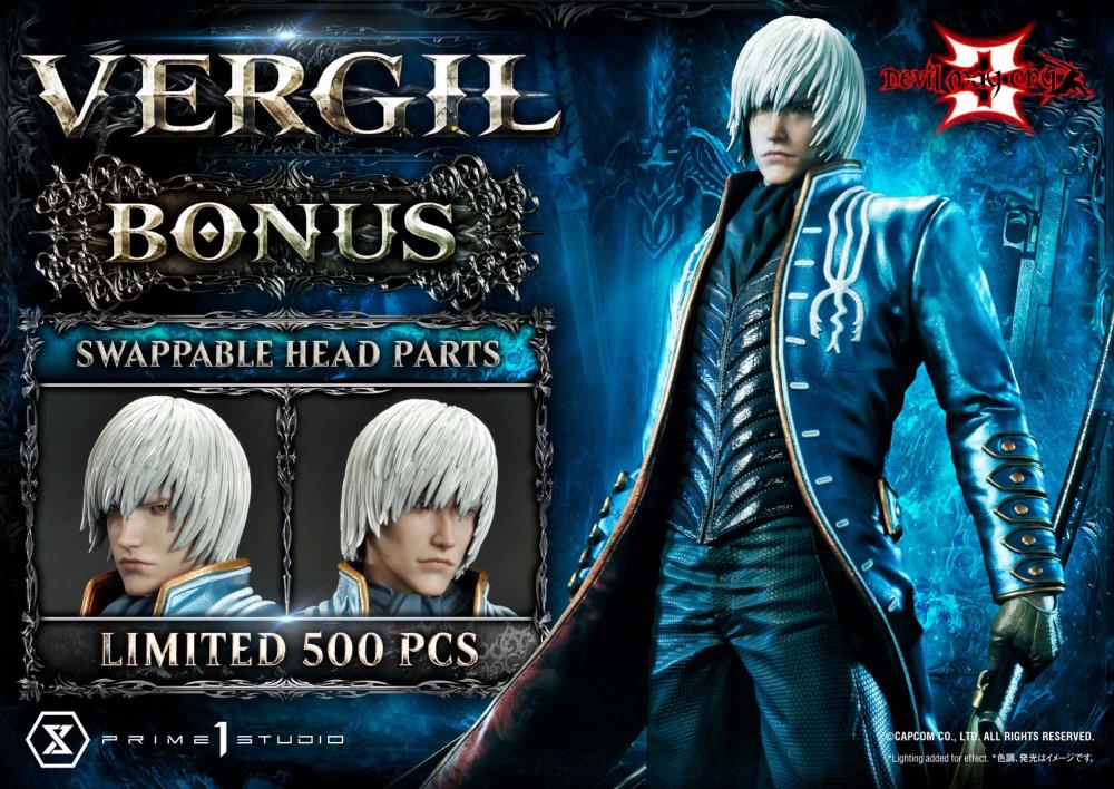 Devil May Cry 3 Ultimate Premium Masterline Vergil Deluxe 1/4 Scale Limited Edition Statue (With Bonus) Gallery Image 59