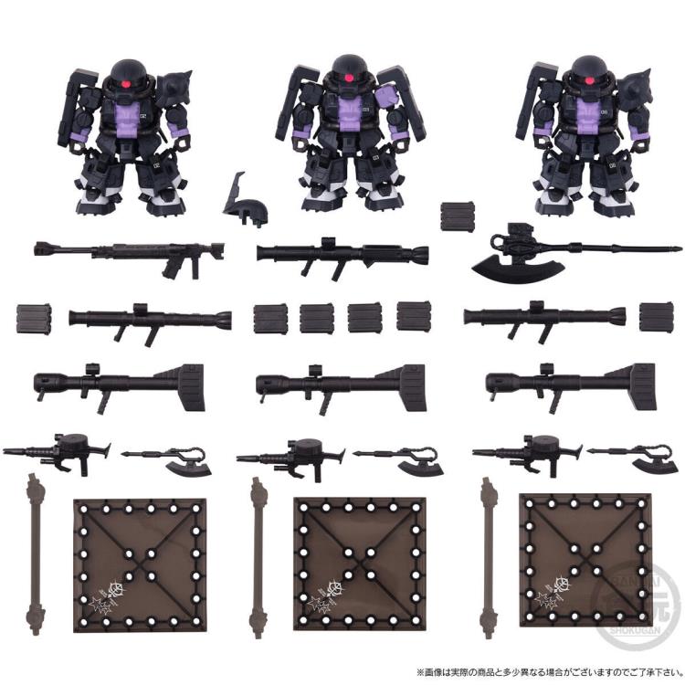 Mobile Suit Gundam: The Origin Mobility Joint Gundam Black Tri-Stars Zaku II High Mobility Type Set of 3 Figures Gallery Image 11
