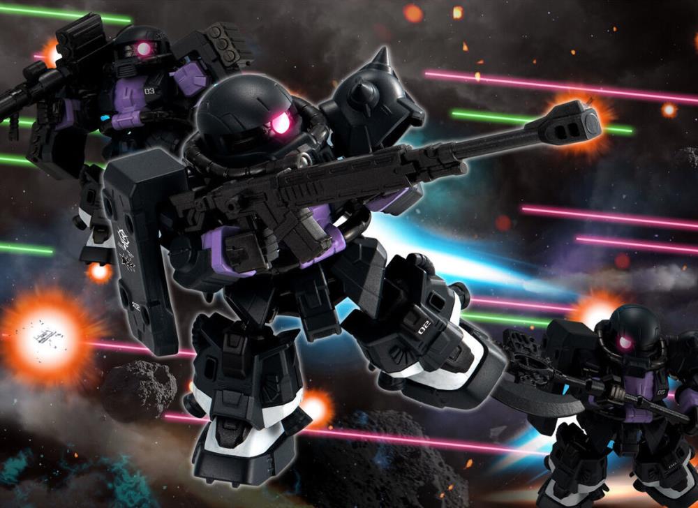 Mobile Suit Gundam: The Origin Mobility Joint Gundam Black Tri-Stars Zaku II High Mobility Type Set of 3 Figures Gallery Image 5
