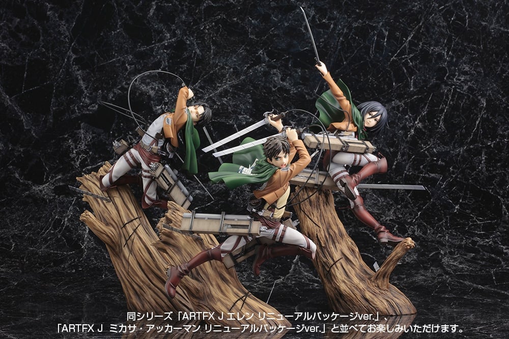 Attack on Titan ArtFX J Levi (Renewal Package Ver.) 1/8 Scale Figure (Reissue) Gallery Image 16