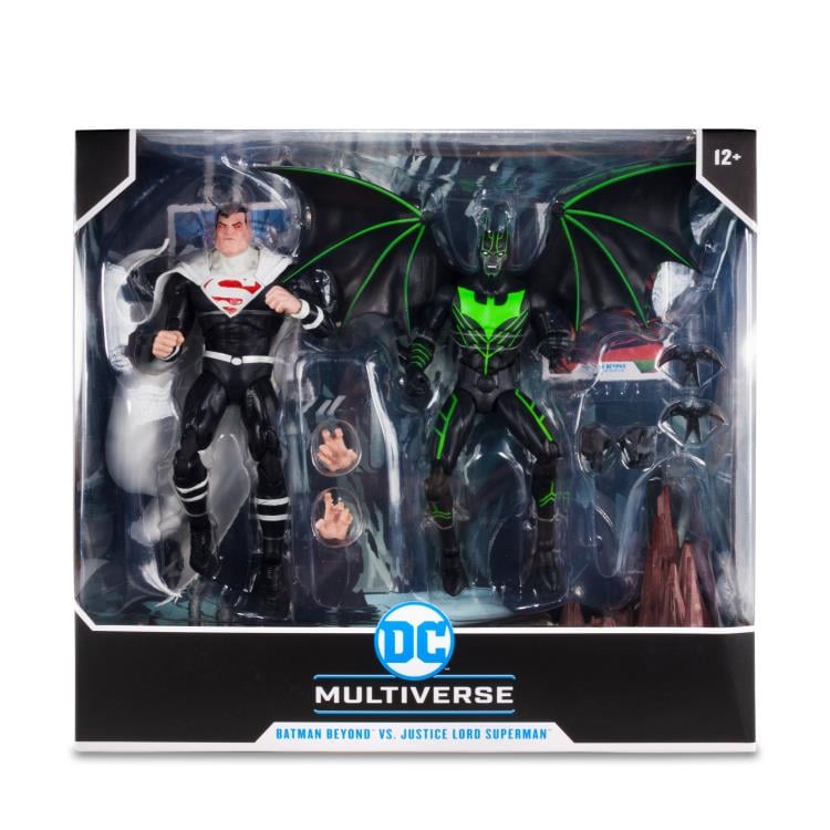 Batman Beyond (Comic) DC Multiverse Batman vs. Justice Lord Superman Action Figure Two-Pack Gallery Image 15