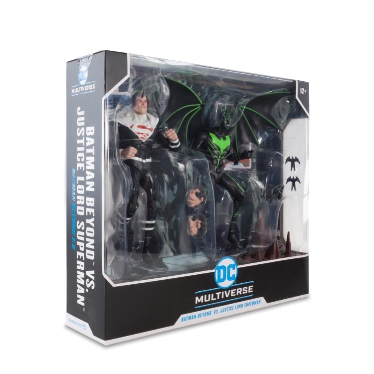 Batman Beyond (Comic) DC Multiverse Batman vs. Justice Lord Superman Action Figure Two-Pack Gallery Image 16