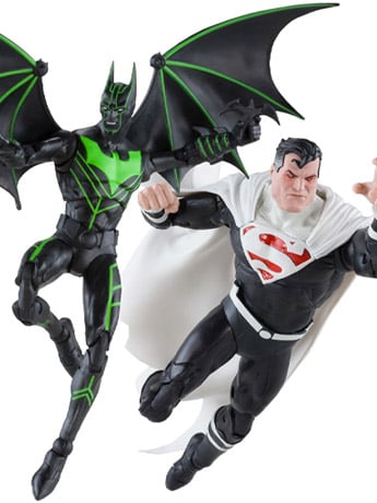 Batman Beyond (Comic) DC Multiverse Batman vs. Justice Lord Superman Action Figure Two-Pack Gallery Image 2