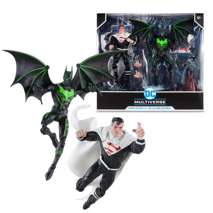 Batman Beyond (Comic) DC Multiverse Batman vs. Justice Lord Superman Action Figure Two-Pack Gallery Image 14