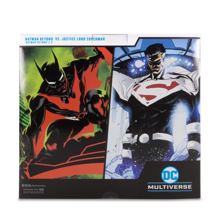 Batman Beyond (Comic) DC Multiverse Batman vs. Justice Lord Superman Action Figure Two-Pack Gallery Image 18
