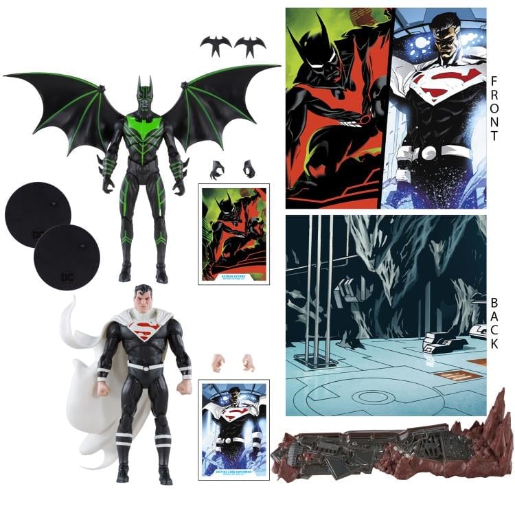 Batman Beyond (Comic) DC Multiverse Batman vs. Justice Lord Superman Action Figure Two-Pack Gallery Image 13