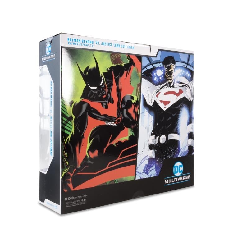 Batman Beyond (Comic) DC Multiverse Batman vs. Justice Lord Superman Action Figure Two-Pack Gallery Image 17