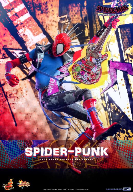 Spider-Man: Across the Spider-Verse MMS726 Spider-Punk 1/6 Scale Collectible Figure Gallery Image 3