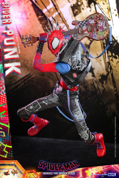 Spider-Man: Across the Spider-Verse MMS726 Spider-Punk 1/6 Scale Collectible Figure Gallery Image 4