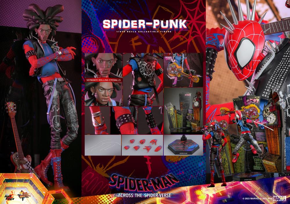 Spider-Man: Across the Spider-Verse MMS726 Spider-Punk 1/6 Scale Collectible Figure Gallery Image 21