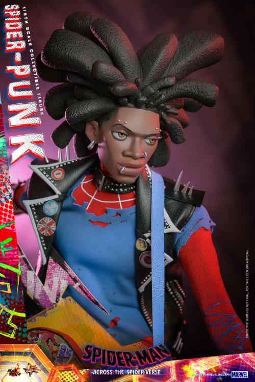 Spider-Man: Across the Spider-Verse MMS726 Spider-Punk 1/6 Scale Collectible Figure Gallery Image 9